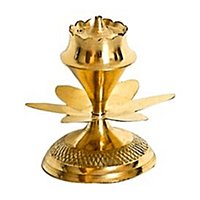 Brass Flower Agarbathi Stand Small Size