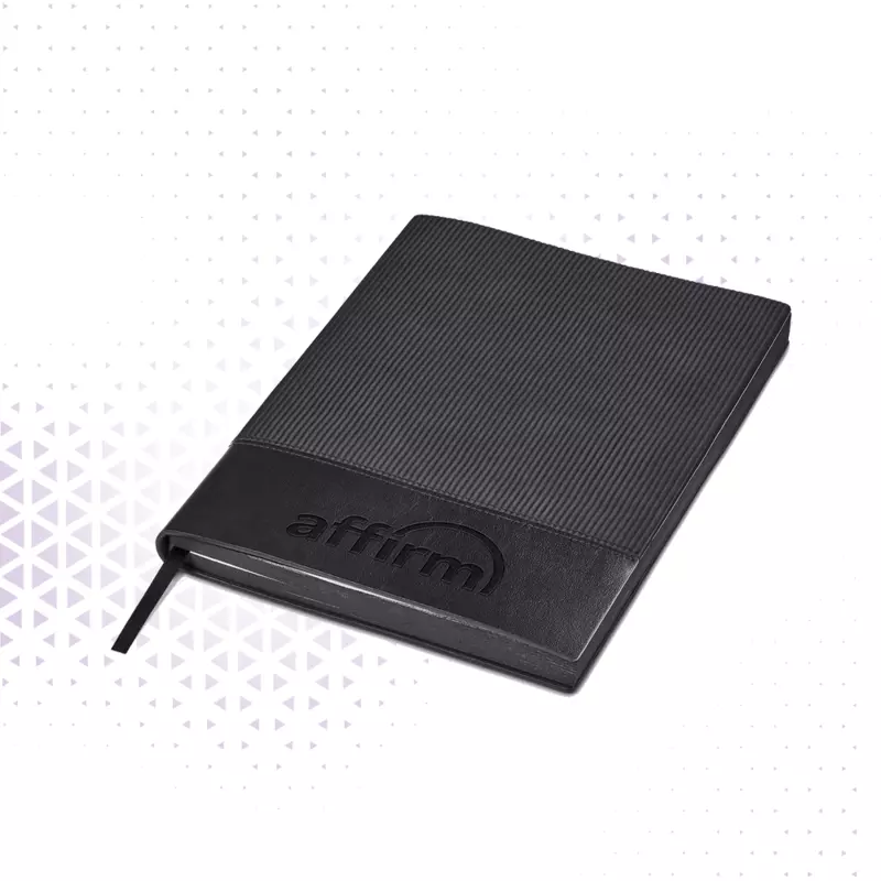 Bloco de Notas Executivo - Black com gravação a laser