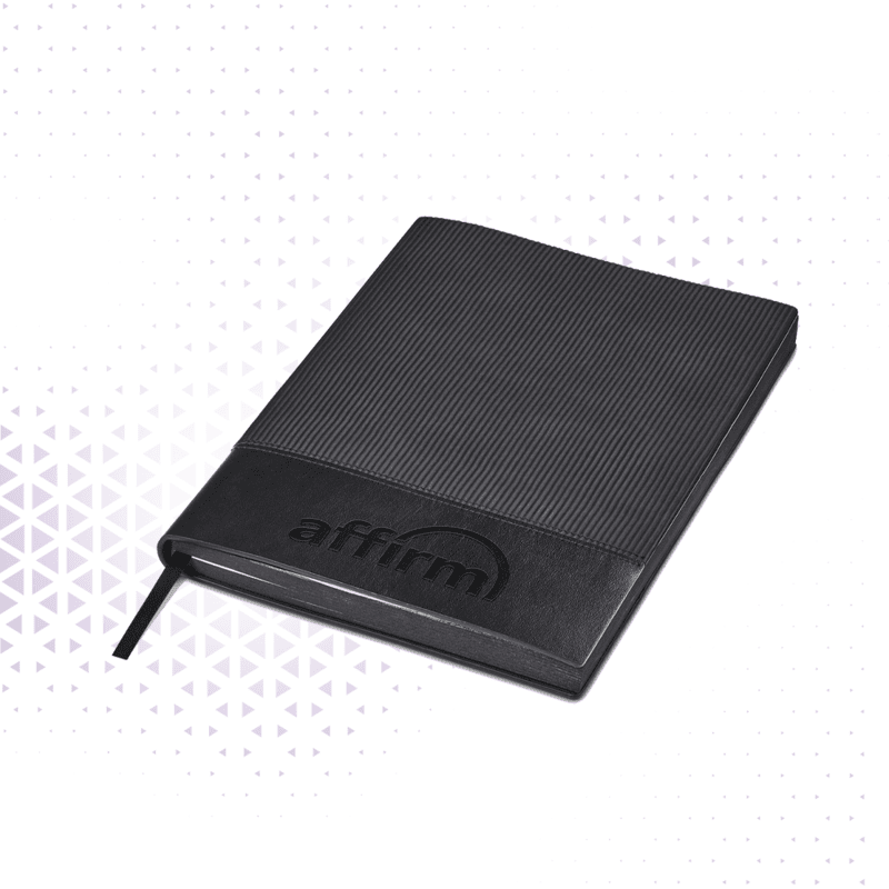 Bloco de Notas Executivo - Black com gravação a laser