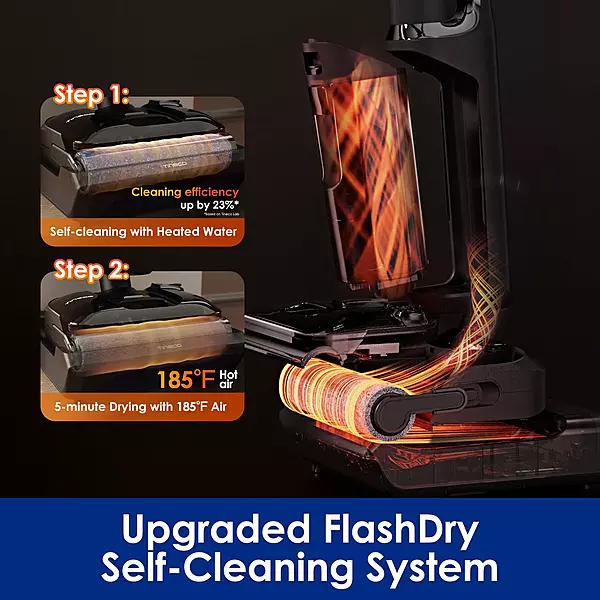 Tineco FLOOR One S7 Stretch - 50min, Smart 180° Lay Flat Wet Dry Cordless Vacuum Floor Washer & Mop Stick