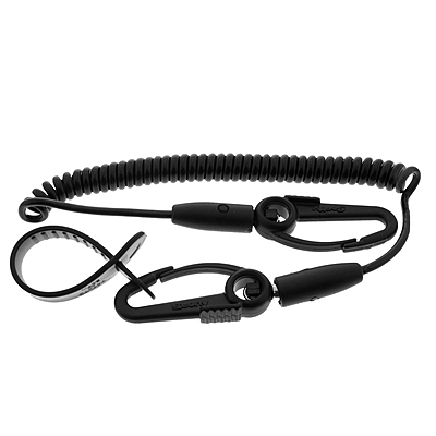 Scotty Safety Leash c/w Flexcoil, Black Scotty Safety Leash c/w Flexcoil, Black