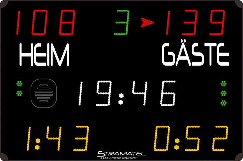 Stramatel "452 MB 7000" scoreboard Stramatel "452 MB 7000" scoreboard