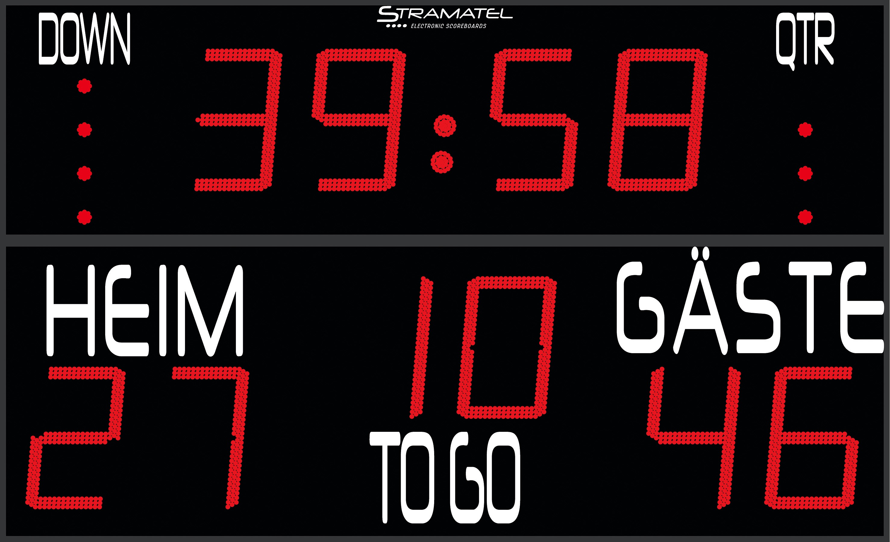 Stramatel "FRC US Football" American Football Scoreboard