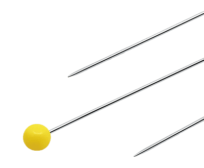 DRITZ 1310 QUILTING PINS YELLOW, 1-3/4 INCH (500 COUNT)(1310-PRM) DRITZ 1310 QUILTING PINS YELLOW, 1-3/4 INCH (500 COUNT)(1310-PRM)