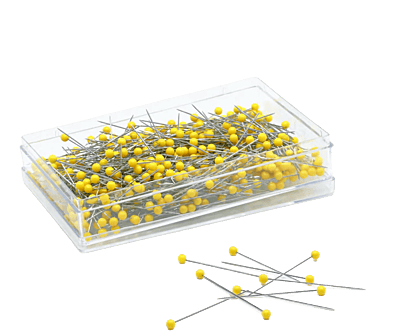 DRITZ 1310 QUILTING PINS YELLOW, 1-3/4 INCH (500 COUNT)(1310-PRM) DRITZ 1310 QUILTING PINS YELLOW, 1-3/4 INCH (500 COUNT)(1310-PRM)