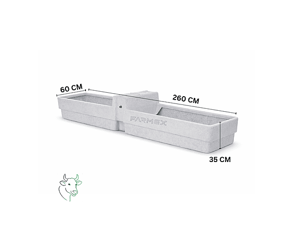 Farmex Drinker Trough 450LTwin Line