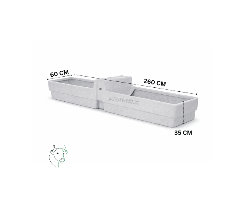 Farmex Drinker Trough 450LTwin Line