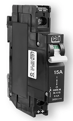15A/300V Din 1 Pole Breaker