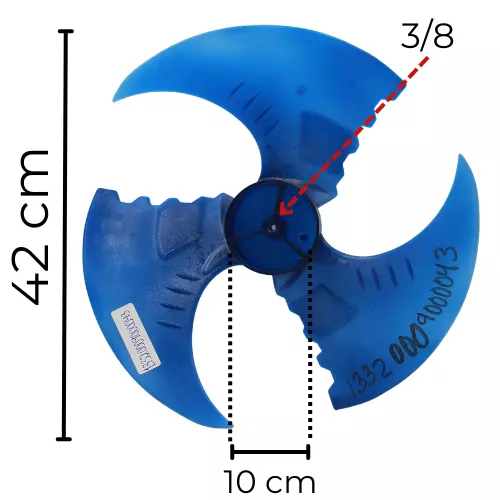 Aspa Condensador Diametro 42.1cm X Ancho 11.7cm