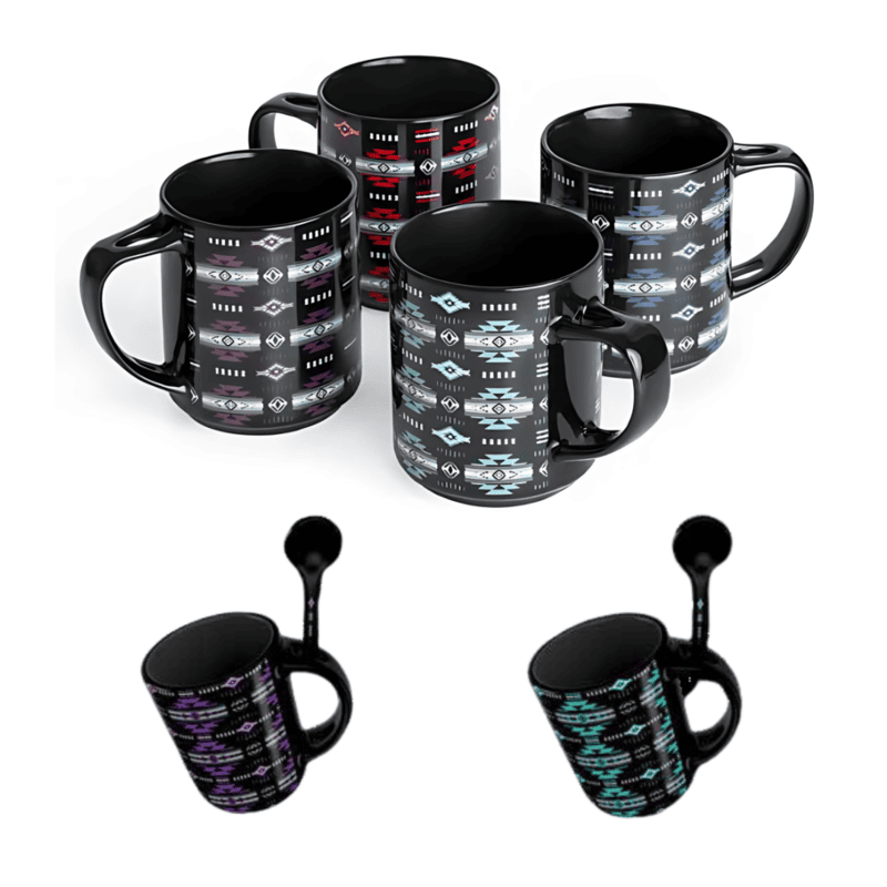 Ceramic Soup Mug with Spoon [1333]