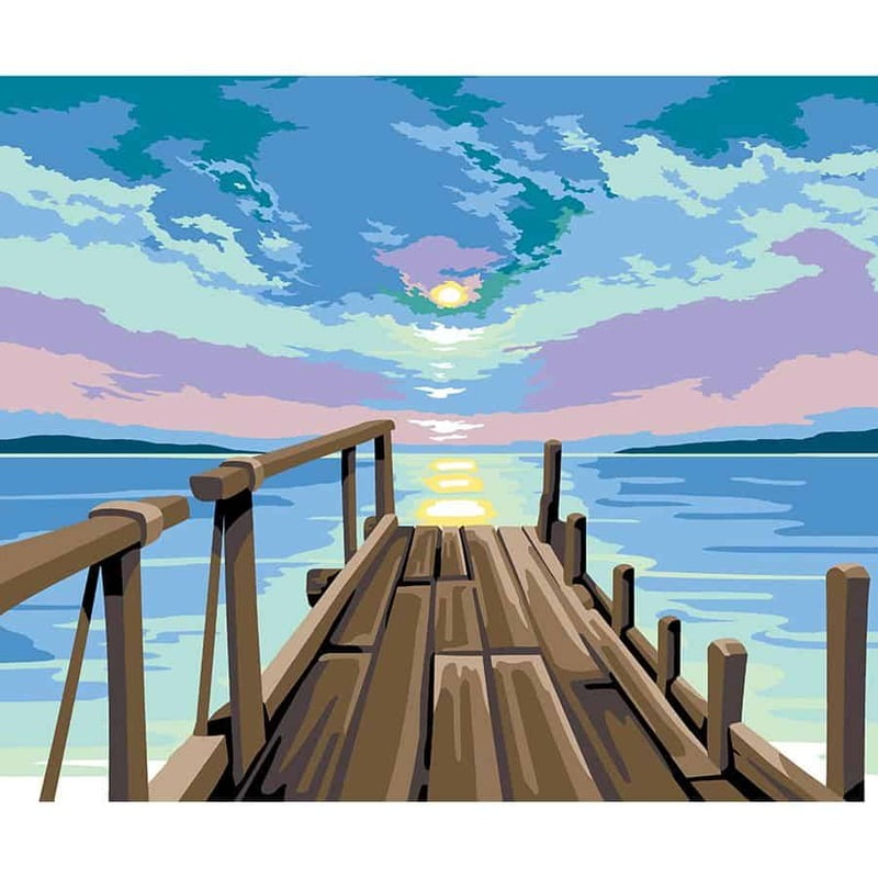 Paradise - Tela da ricamare a mezzopunto prestampata Paradise - Tela da ricamare a mezzopunto prestampata
