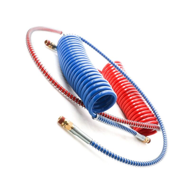 Rig Tough Premium 15 Ft Coiled Air Lines (Red & Blue Set)