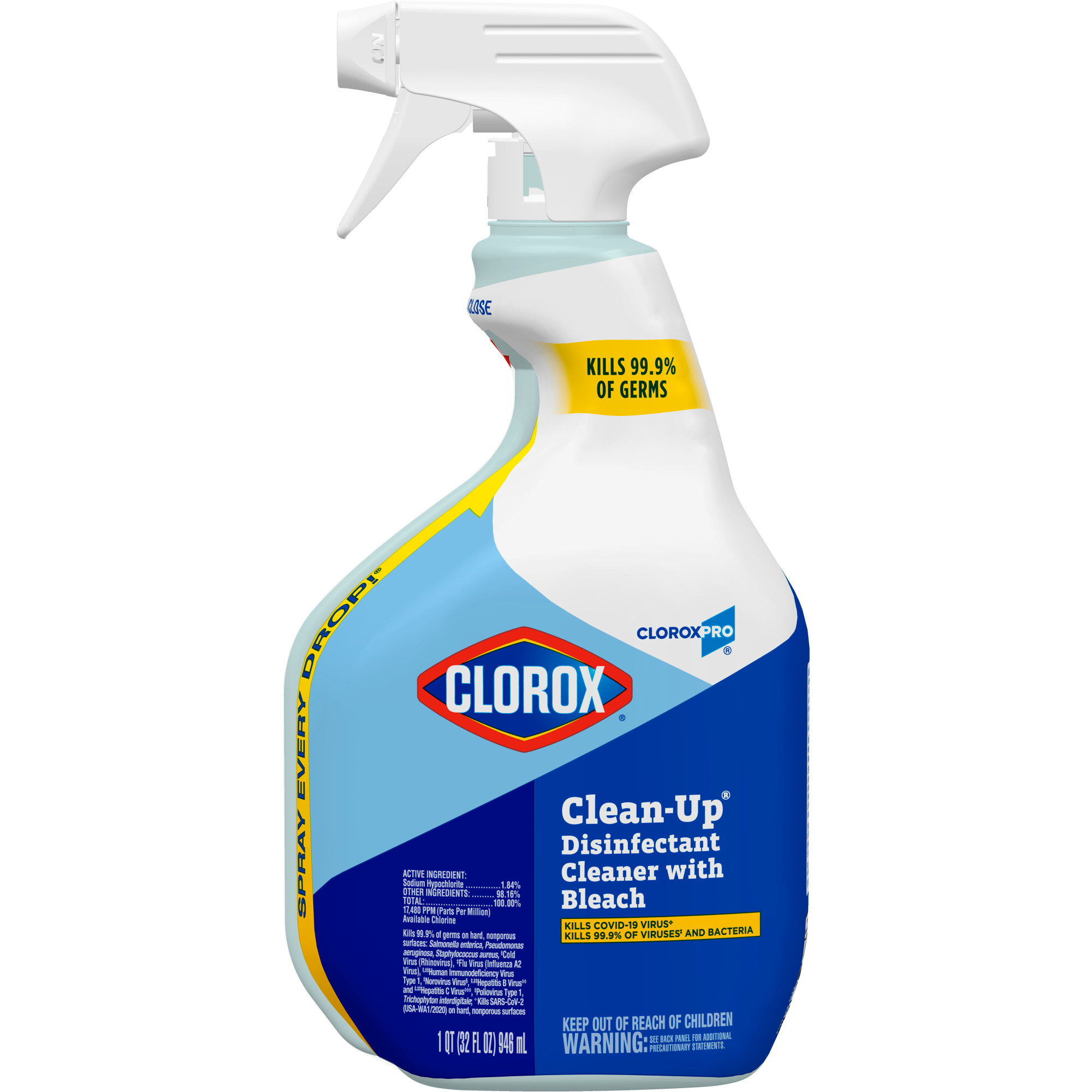 Clorox Clean-Up All Purpose Cleaner Disin. 32 oz. Spray Original w/ Bleach 9 / cs