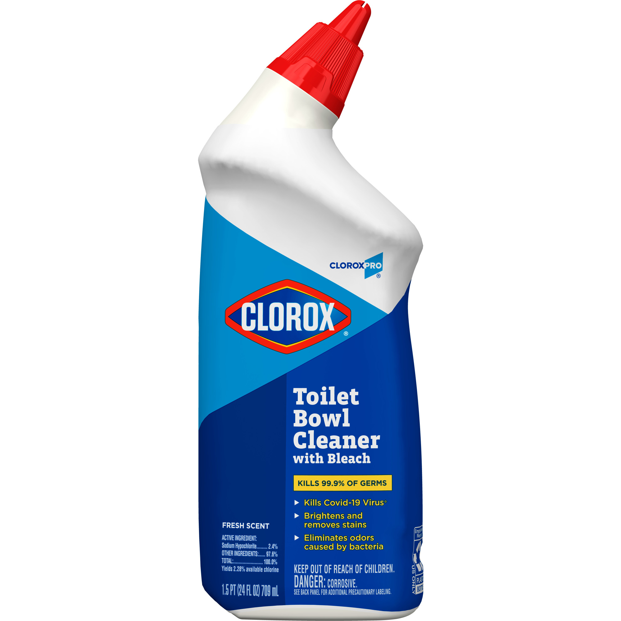 Clorox Toilet Bowl Cleaner w/ Bleach 24 oz. Fresh Scent 12 / cs