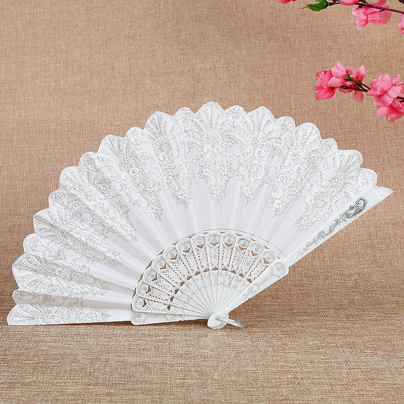 WOMEN FOLDING HAND FAN PROP FAN PARTY FAN BRIDAL FAN