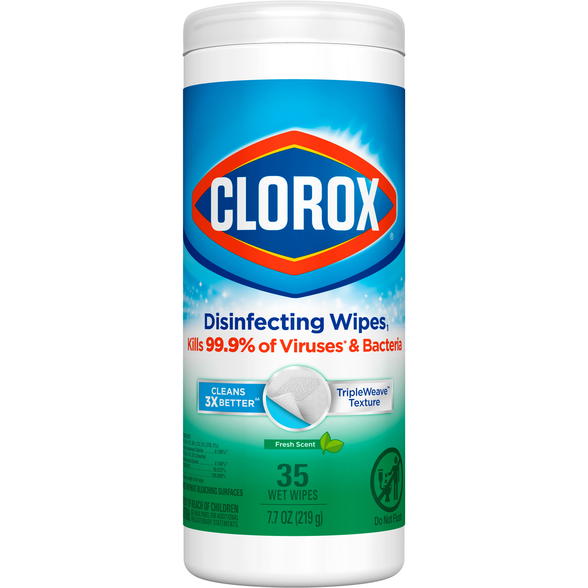 Clorox Bleach Free Disinfecting Wipes 35 Count Fresh Scent 12 / cs