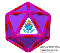 Full Dice - Cornhole (Lawn and Beach Edition)-DeepPink-Red-Purple