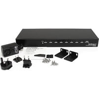StarTech ST128HDMI2 8 Port Rack-Mountable HDMI Video Splitter with Audio