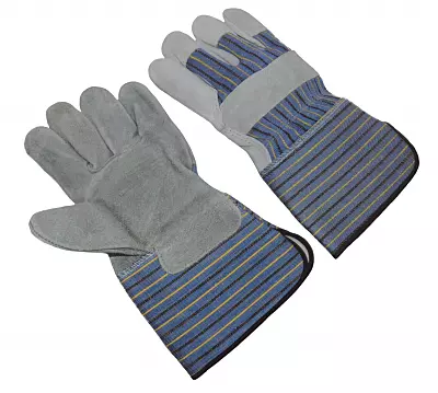 Stripe fabric back, 4.5′ rubberized cuff, lined palm