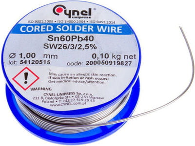 Solder Wire 1mm (100g) (Cynel) Blue
