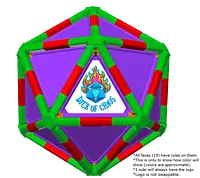 Full Dice - Cornhole (Lawn and Beach Edition)-LimeGreen-Red-Purple