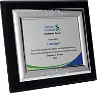 TANDARD CHARTERED PLAQUES TROPHY