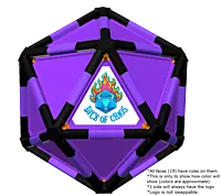 Full Dice - Disc Golf-Black-Purple-Purple