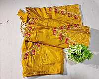 J217: Ready To Ship Beautiful Pure Kanchipattu Saree With Stitched Embroidery Work Blouse J217: Ready To Ship Beautiful Pure Kanchipattu Saree With Stitched Embroidery Work Blouse