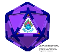 Full Dice - Disc Golf-Blue-Purple-Purple