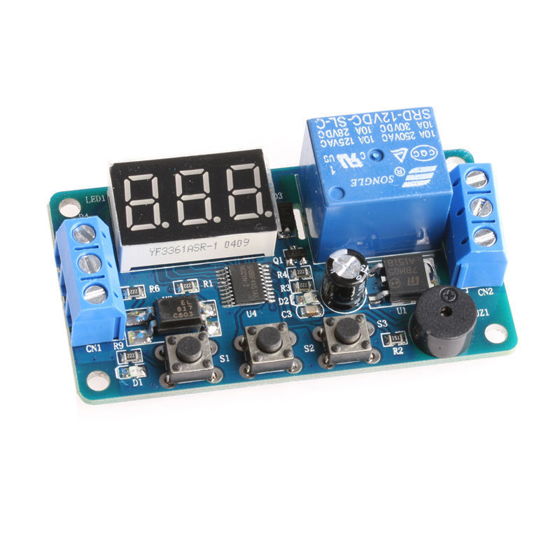 Digital Programmable Timer Timing Relay Module Self-lock Switch DK-C-01