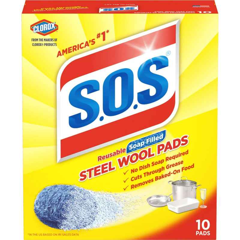 SOS Reusable Soap Filled Wool Pad 10ct