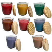 14 oz. Colored Wax Soy Candles