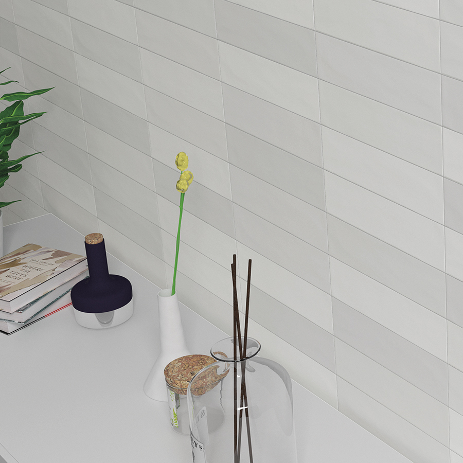 Faianta WOW, GRADIENT WHITE MATT 7.5X30
