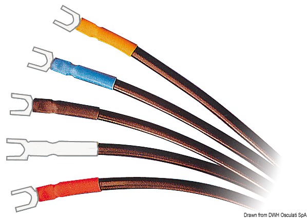 Black heat-shrink sheath 6.4 mm