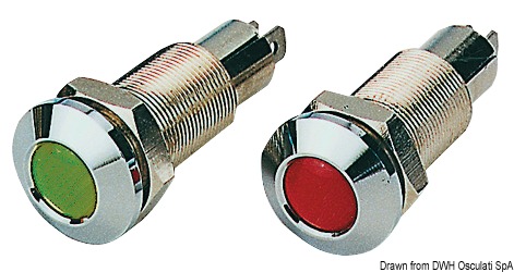 Instrument panel warning light red