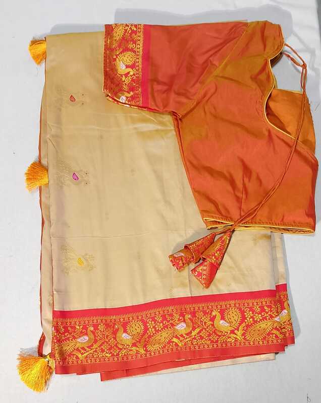 J99: Ready To Ship Beautiful Paithani Saree With Stitched Blouse J99: Ready To Ship Beautiful Paithani Saree With Stitched Blouse