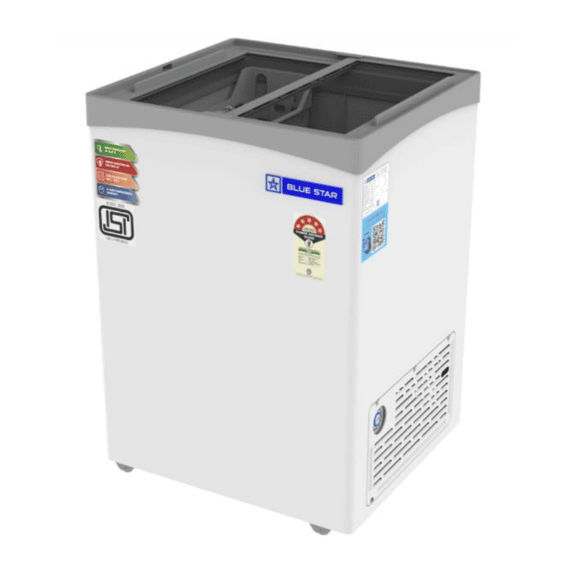 Blue Star Glass Top Deep Freezer-GT5-130NP with 108 litre Freezer capacity
