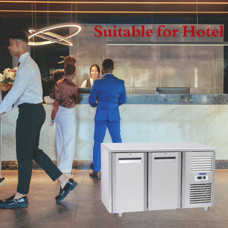 Enjoy chilled refreshments anytime with the Blue Star Kitchen Refrigerator.