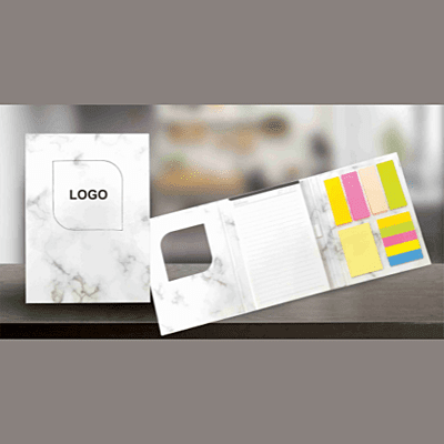 Note Pad Folder with Sticky Notes