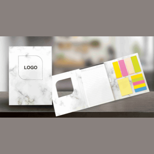 Note Pad Folder with Sticky Notes