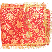 Red Cloth full flower Decorated Designer Chunri