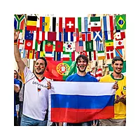 World Cup 48 Countries Flag Bunting Rope (20x28cm Flags, 17m Length)