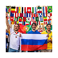 World Cup 48 Countries Flag Bunting Rope (14x20cm Flags, 13m Length)