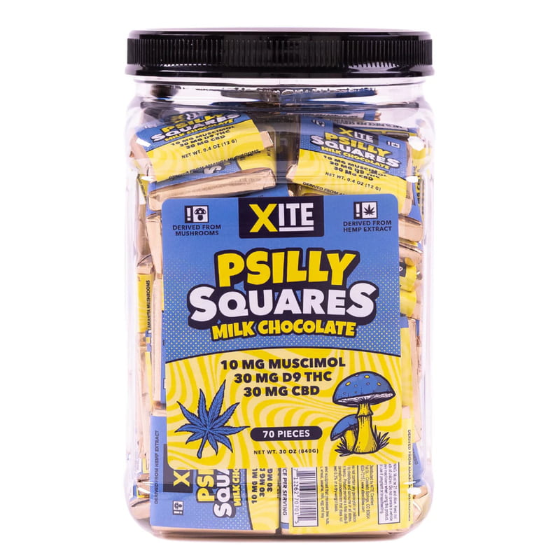 XITE PSILLY SQUARE MUSHROOM CHOCOLATE | 70CT