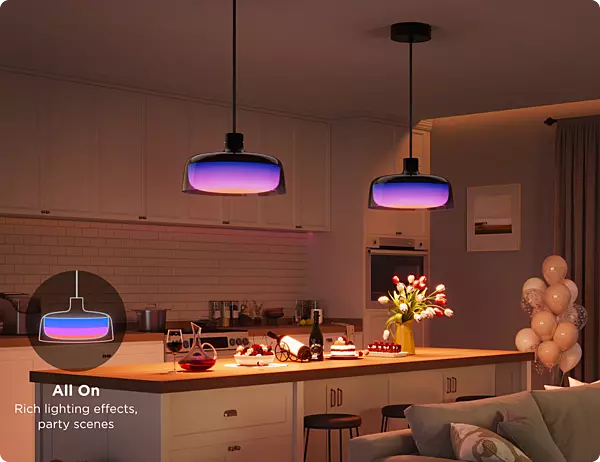 Govee RGBICWW Pendant Light – Multi-Zone RGBIC Smart LED with Matter Support