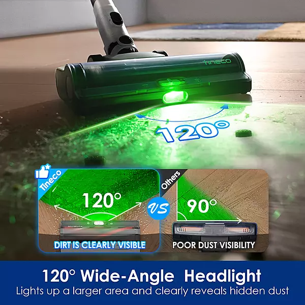 Tineco PURE ONE STATION 5 - Cordless Vacuum & Handvac Stick, 60 Min, 160W