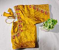 J217: Ready To Ship Beautiful Pure Kanchipattu Saree With Stitched Embroidery Work Blouse J217: Ready To Ship Beautiful Pure Kanchipattu Saree With Stitched Embroidery Work Blouse