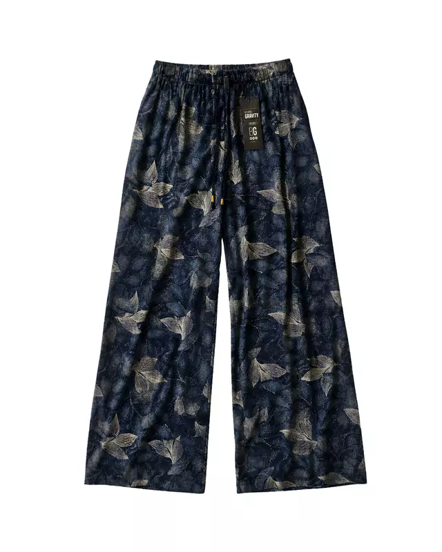 Women's Boho Printed Wide-Leg Pants