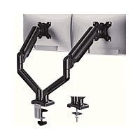 Dual Monitor Mount Gas Spring Arm up to 27" MODEL F160 | NB