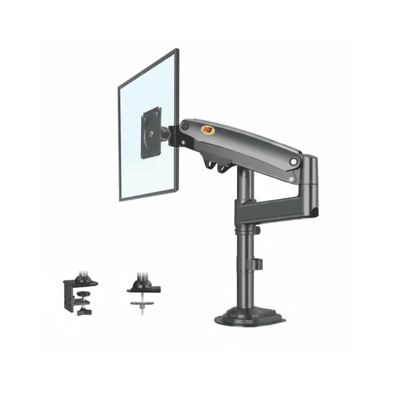 Gas Spring Full Motion Desk Mount Bracket Up TO 35" MODEL H100 | NB